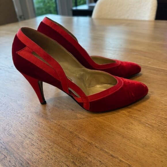 Vintage Gianni Versace Velvet Shoes - EU Size 36 - Picture 6 of 12